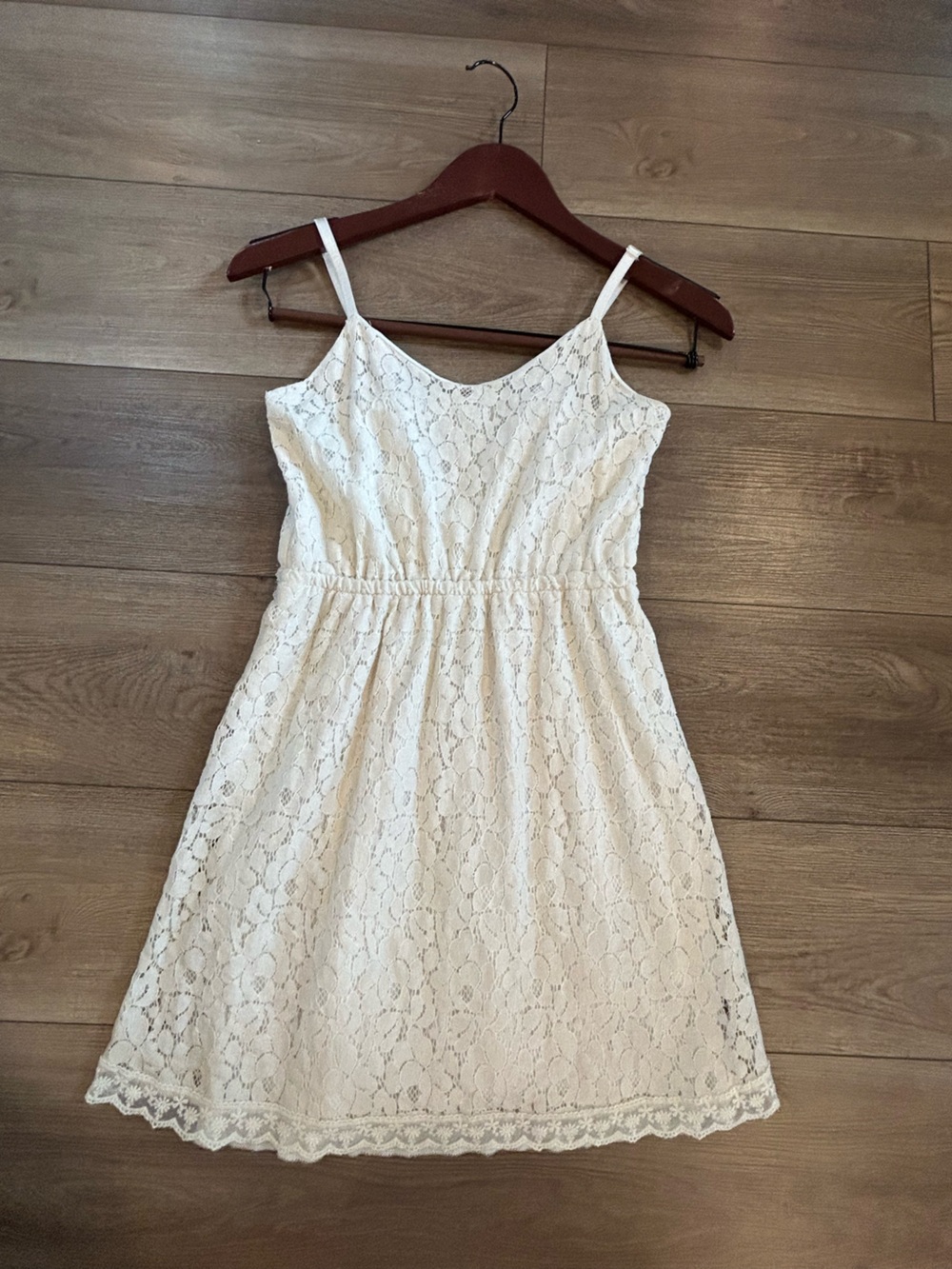 Poetry Ivory Lace Dress Womens Small Boho Beach